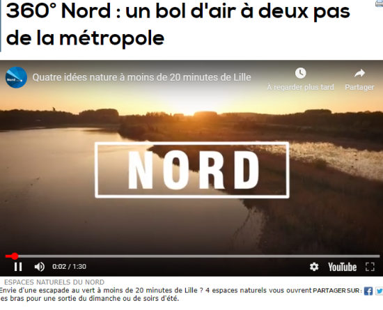 Vidéo sur les Espaces Naturels du Nord